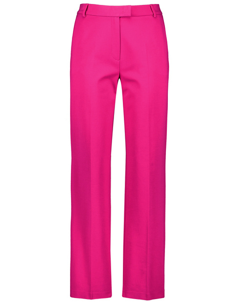 Elegant trousers with pressed pleats in Pink