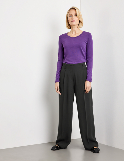 Flowing trousers with elastic waistband - PULL&BEAR