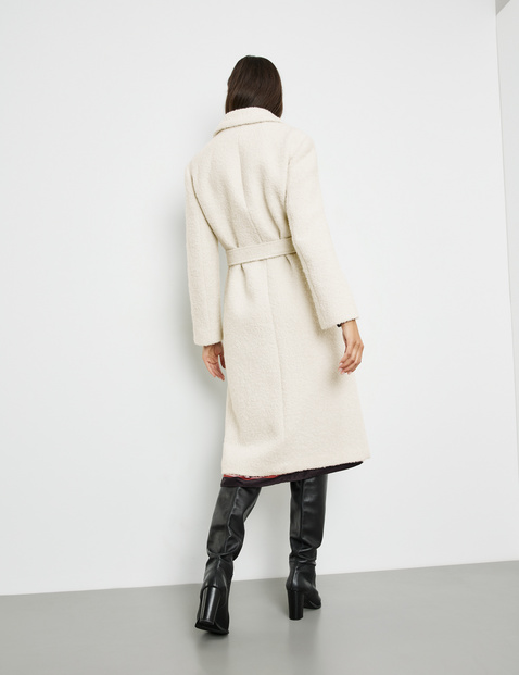 cream coat wool