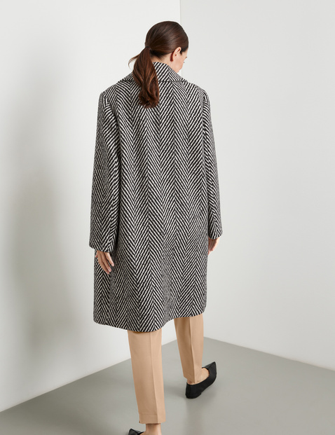 large lapel wool coat