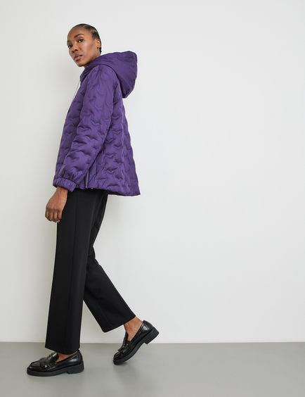 Outdoor jacket with a decorative quilted pattern in Purple GERRY