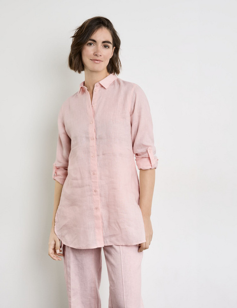 Long linen blouse in Pink | GERRY WEBER