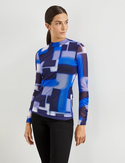 Blauwe longsleeve online