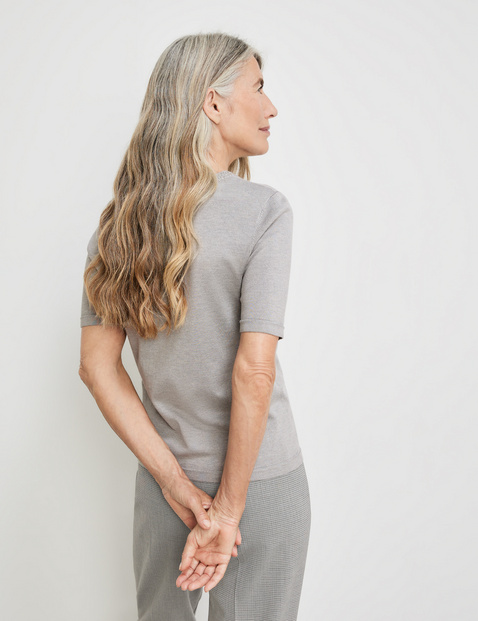 Grey short shop sleeve jumper