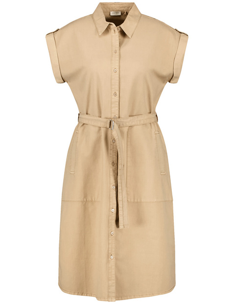 Blouse dress with a waist belt in Beige GERRY WEBER