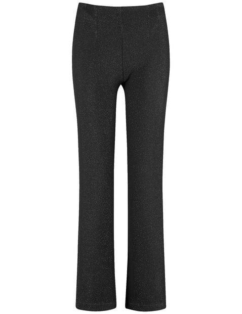 Shimmering stretch trousers, MAR꞉LIE FLARED FIT