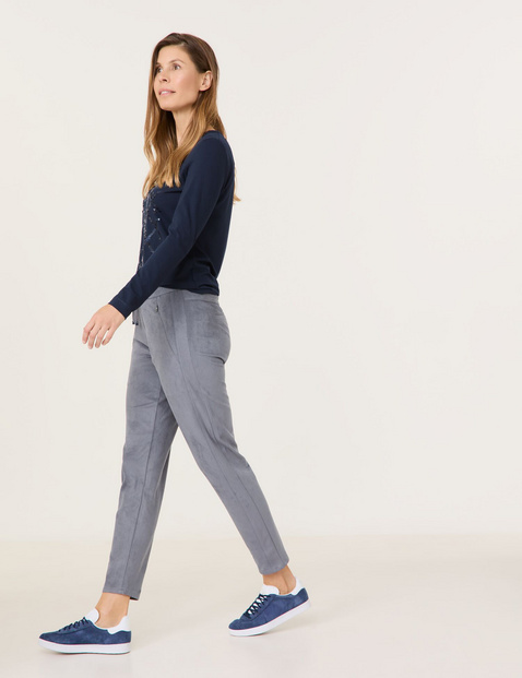 Schlupfhose KA꞉JA JOGG PANT in Veloursoptik