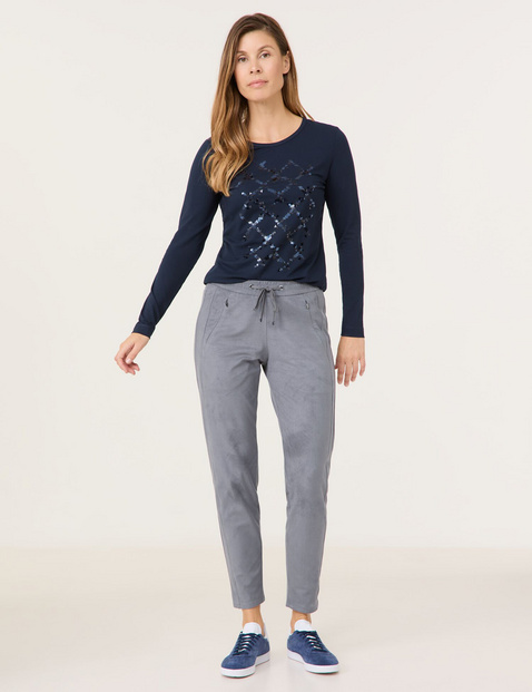 Schlupfhose KA꞉JA JOGG PANT in Veloursoptik