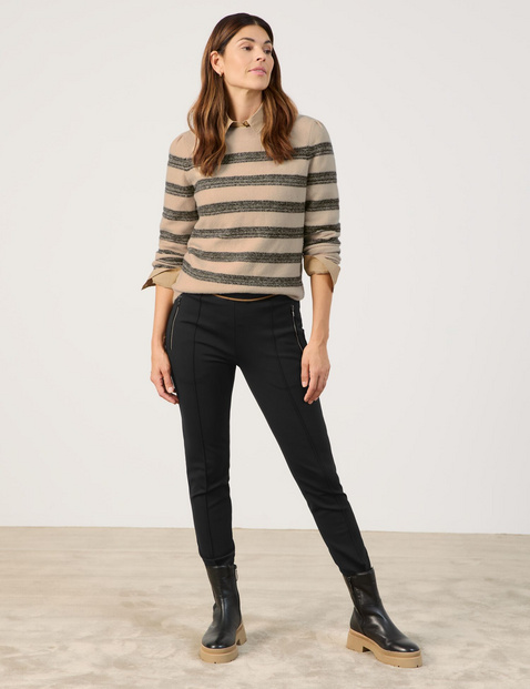 Stretchbroek SAN꞉YA SKINNY FIT met verticale biezen