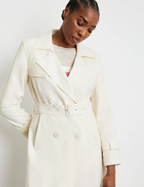 Lined deals trench coat