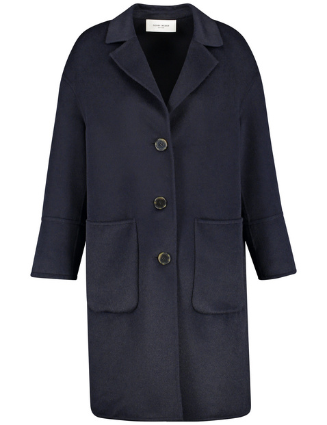 Short coat with wool in Blue | GERRY WEBER