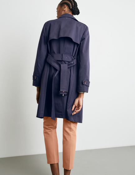 Trench coat with a shoulder yoke in Blue | GERRY WEBER