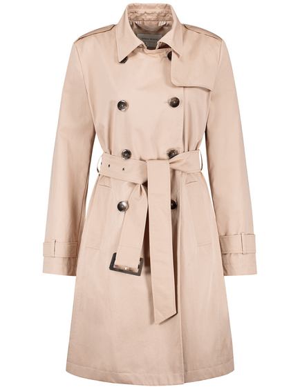 Trench coat with a shoulder yoke in Beige | GERRY WEBER