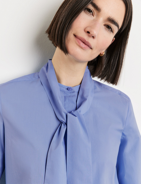 Elegant pussycat bow blouse made of sustainable cotton