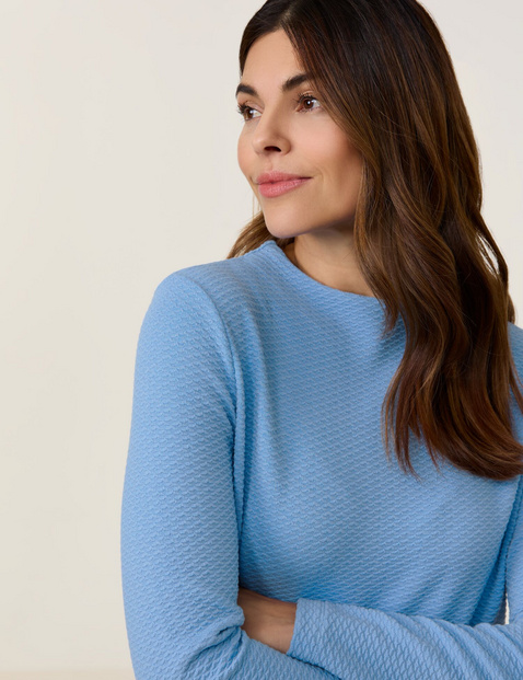 Long sleeve top in a textured look