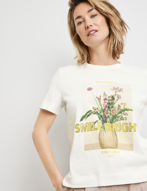 Duurzaam T-shirt met print op de voorkant