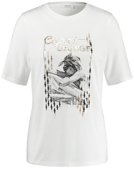 Duurzaam T-shirt met print op de voorkant