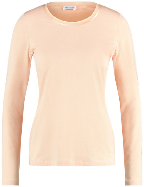 orange sheer shirt