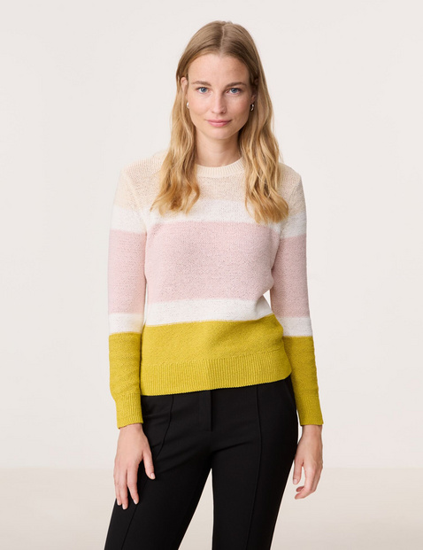 Jumper with colour blocking in Multicolor GERRY WEBER