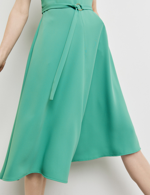 Flowing dress with ties in Green | GERRY WEBER