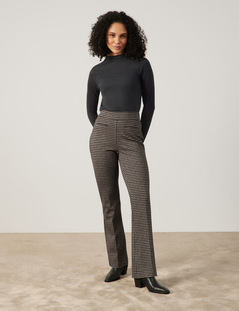 Black and white houndstooth pants on sale