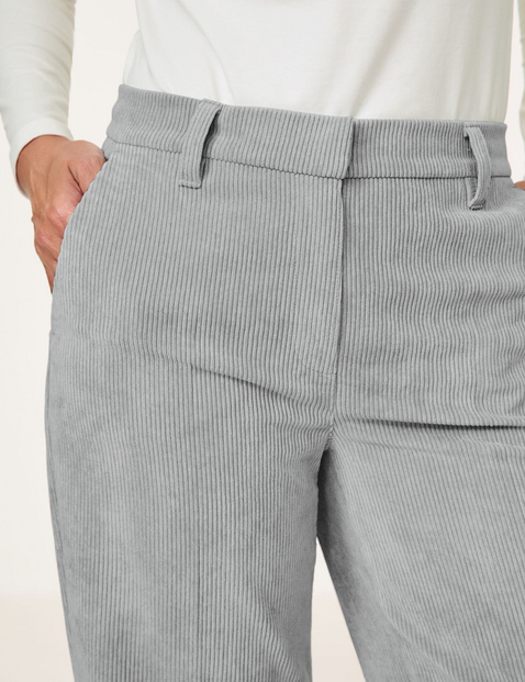 Corduroy trousers with a wide leg