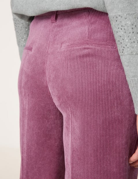 Corduroy broek met wijde pijpen