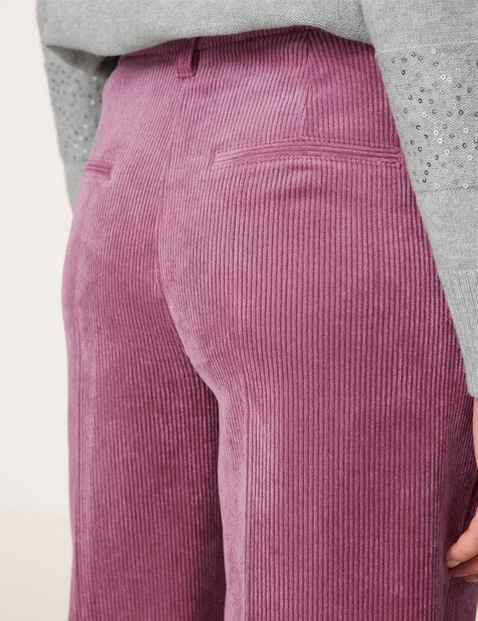 Corduroy trousers with a wide leg