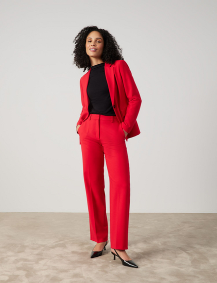 Getailleerde blazer met comfortabele stretch