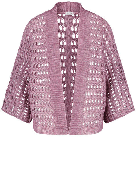 Loose, openwork cardigan