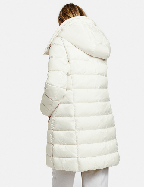 Quilted coat with down filling
