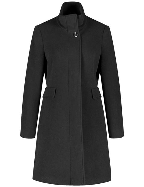 Fashion classic black wool coat