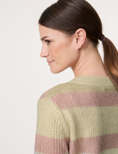 Longpullover mit Blockstreifen