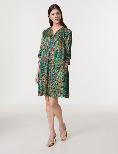 Flowing blouse dress with an ikat print in Multicolor GERRY WEBER