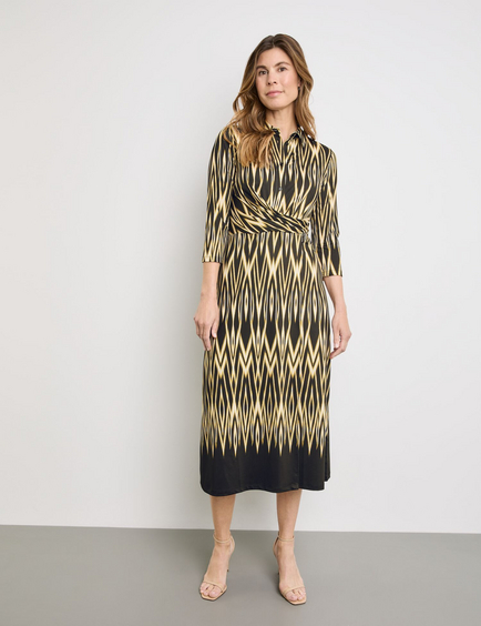 Maxi jurk met wikkellook in Multicolor GERRY WEBER