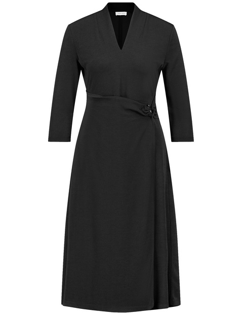 Black wrap over dress online