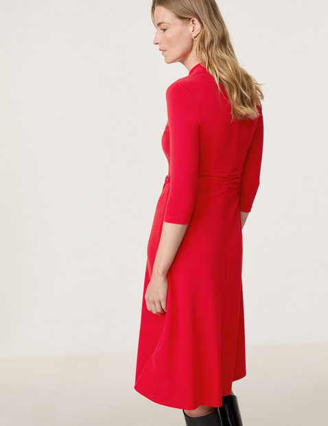 Elegant dress with a wrap over effect in Red GERRY WEBER