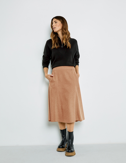 brown dress skirt