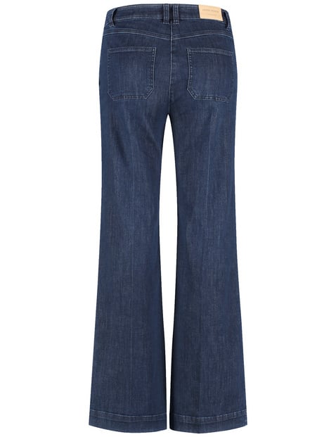 Wide-leg jeans with stretch for comfort