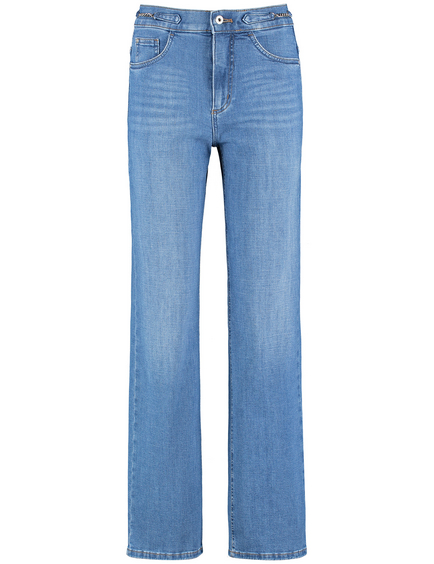 5-pocket-jeans MIR꞉JA WIDE LEG met kettingdetail