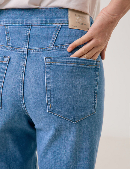 5-pocket-jeans MIR꞉JA WIDE LEG met kettingdetail
