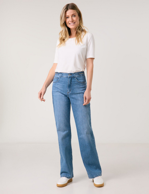 5-pocket-jeans MIR꞉JA WIDE LEG met kettingdetail