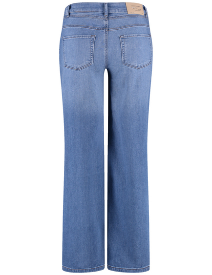 Five-pocket jeans with rhinestones, MIR꞉JA WIDE LEG