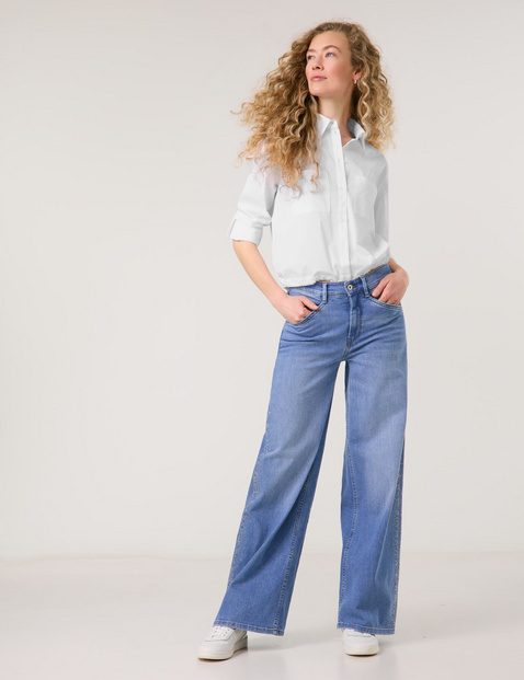 Five-pocket jeans with rhinestones, MIR꞉JA WIDE LEG