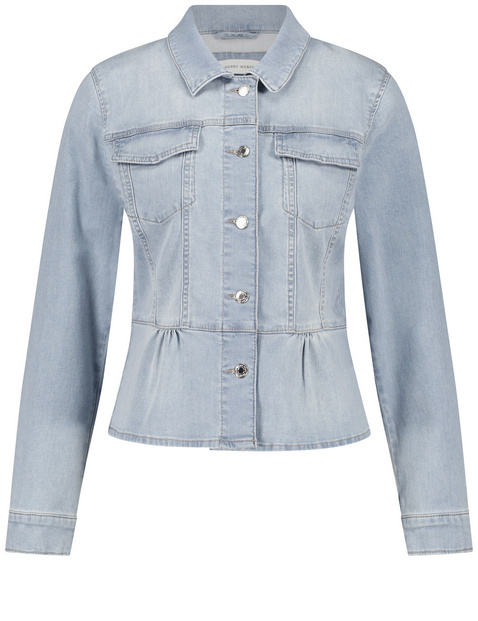 Modische Jeansjacke mit angesetztem Schößchen