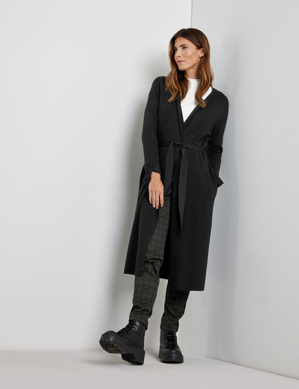 knit trench coat