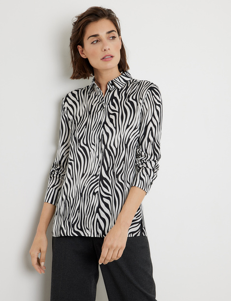 Blouse with a zebra pattern in Multicolor | GERRY WEBER