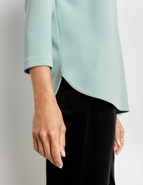 Sand-washed long sleeve top