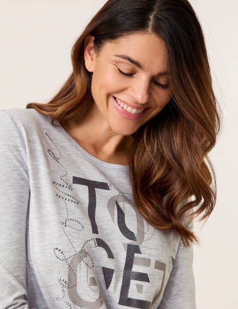 Long sleeve top with lettering