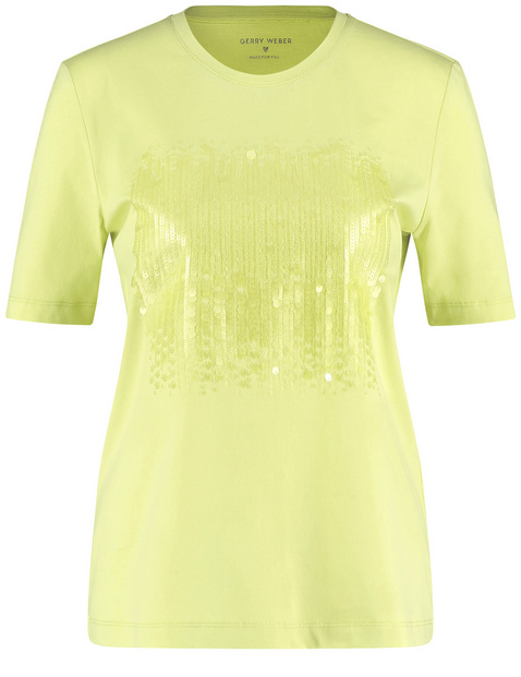 T-shirt met halflange mouwen en pailletjes